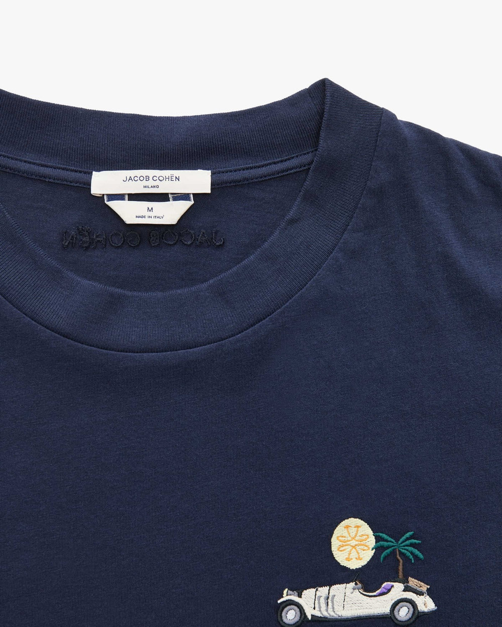 Jacob Cohën Casual T‑Shirt – Blauw-100% katoen-HEREN POLO'S & T-SHIRTS-Blauw