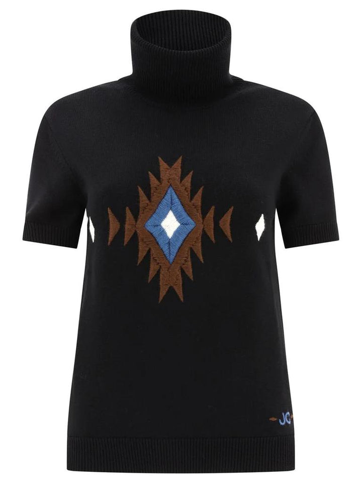 Jacob Cohën coltrui-100% wol-DAMES TRUIEN & VESTEN-Zwart