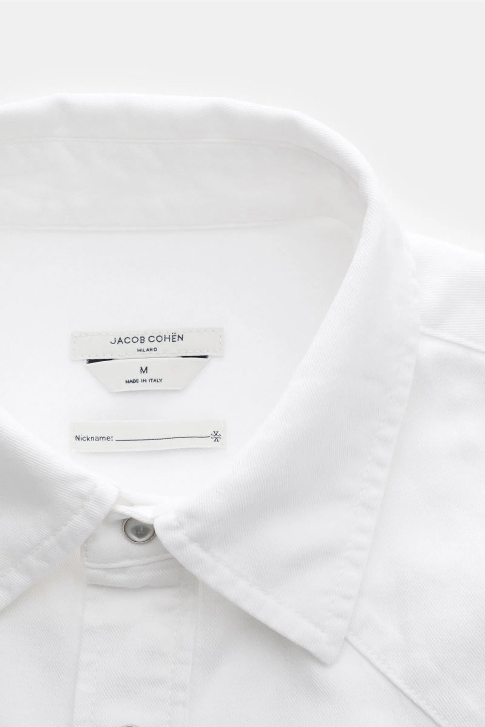 Jacob Cohën Denim Shirt – Wit-62% katoen, 19% lycra, 19% linnen-HEREN SHIRTS-Wit