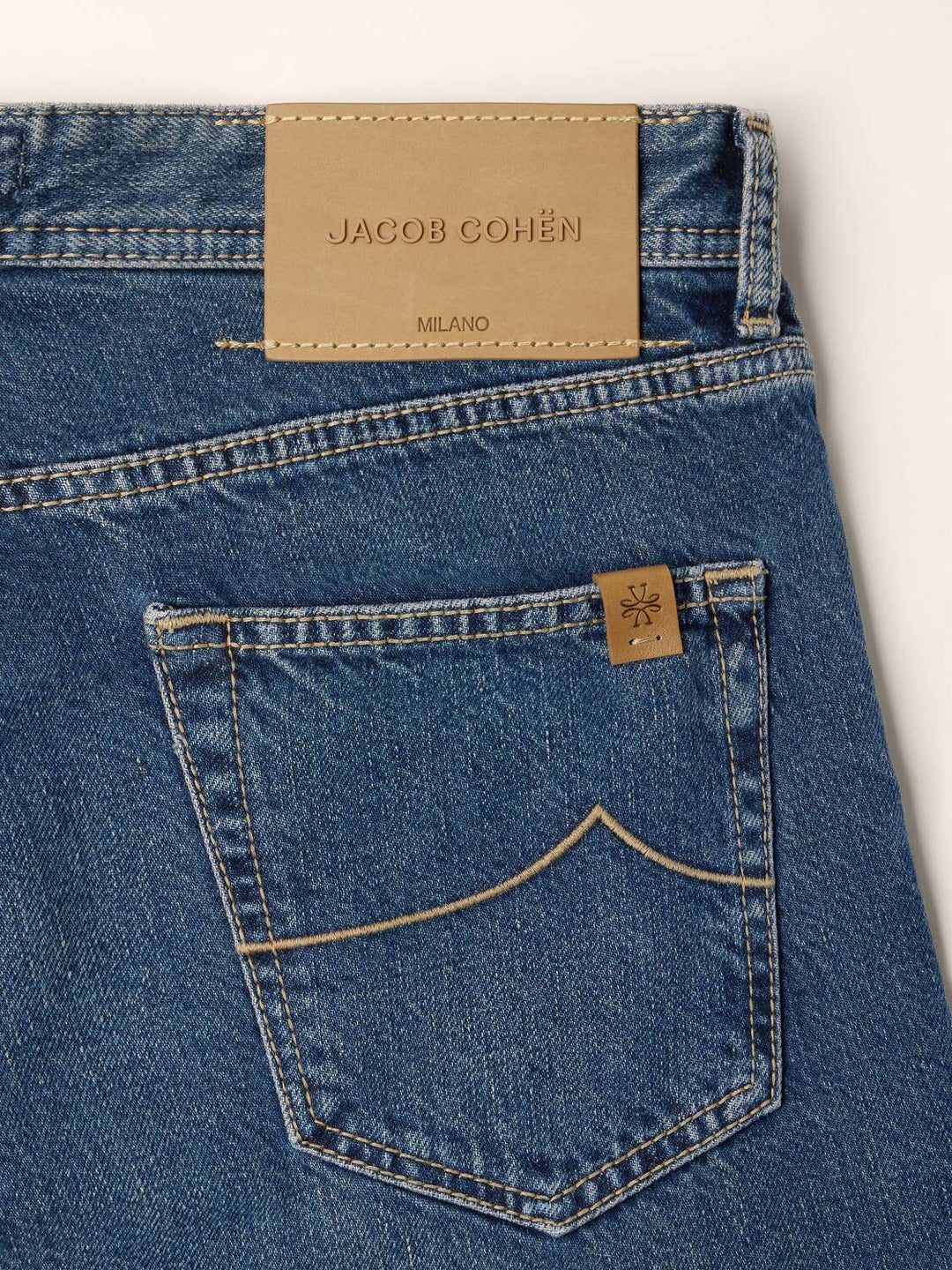 Jacob Cohën Edo Jeans – Blauw-100% katoen-HEREN BROEKEN-Blauw