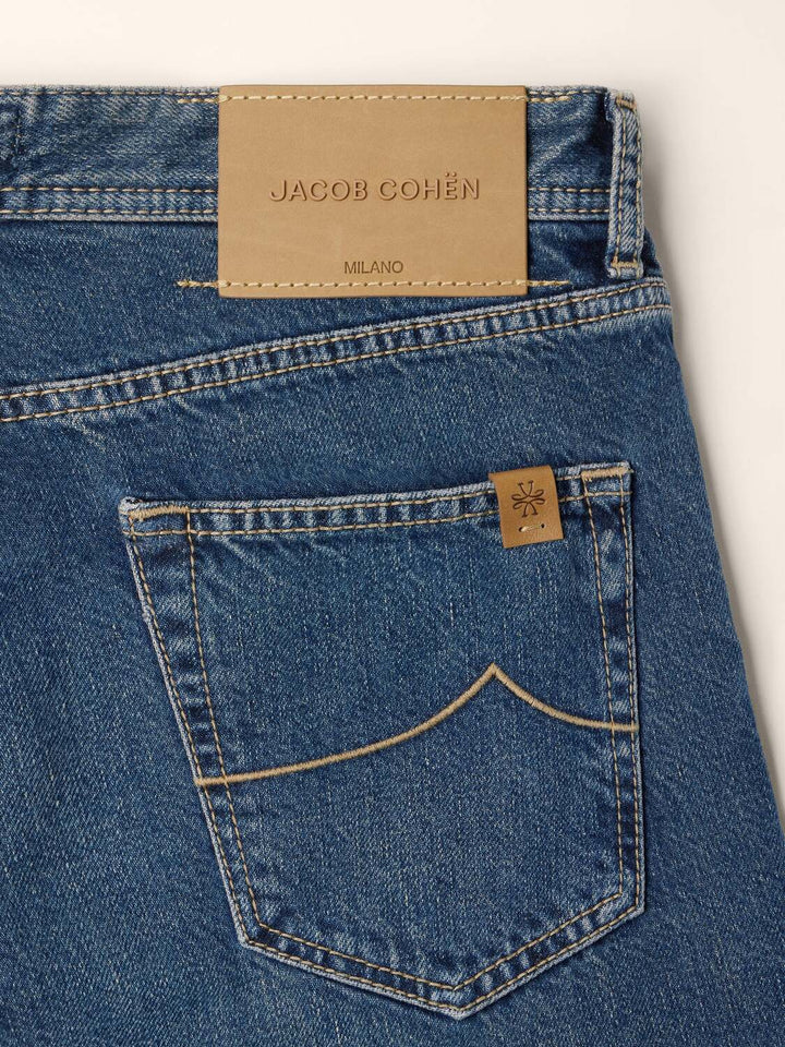 Jacob Cohën Edo Jeans – Blauw-100% katoen-HEREN BROEKEN-Blauw