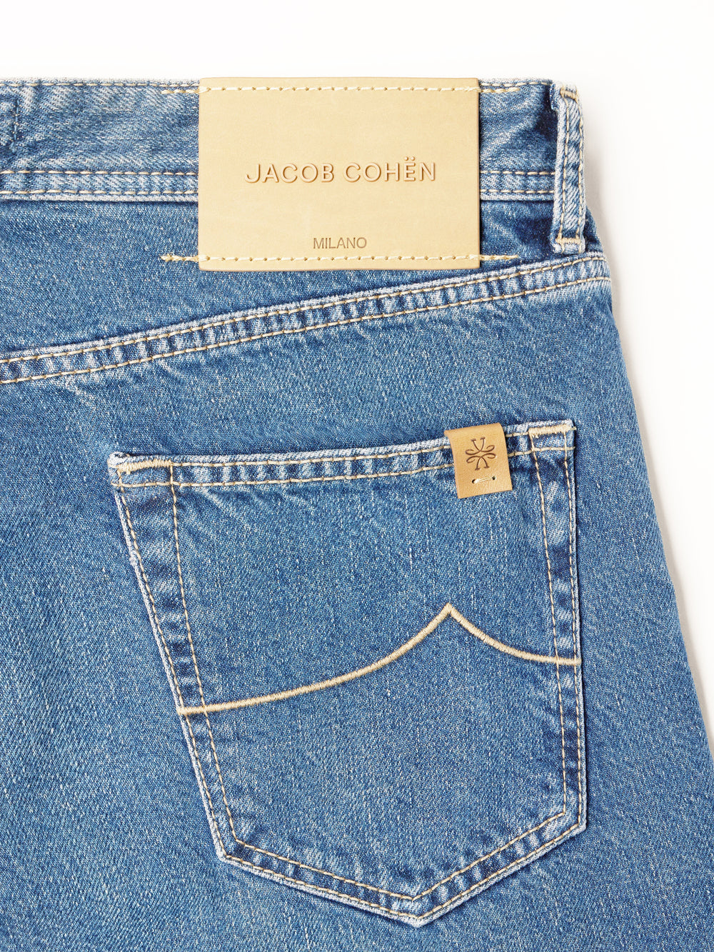 Jacob Cohën Edo Jeans – Blauw-100% katoen-HEREN BROEKEN-Blauw