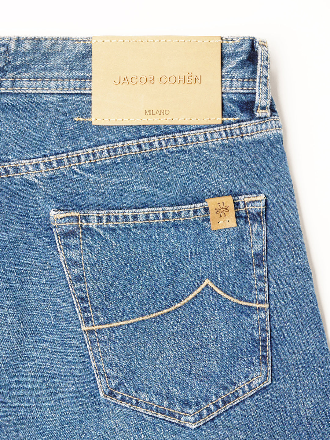 Jacob Cohën Edo Jeans – Blauw-100% katoen-HEREN BROEKEN-Blauw