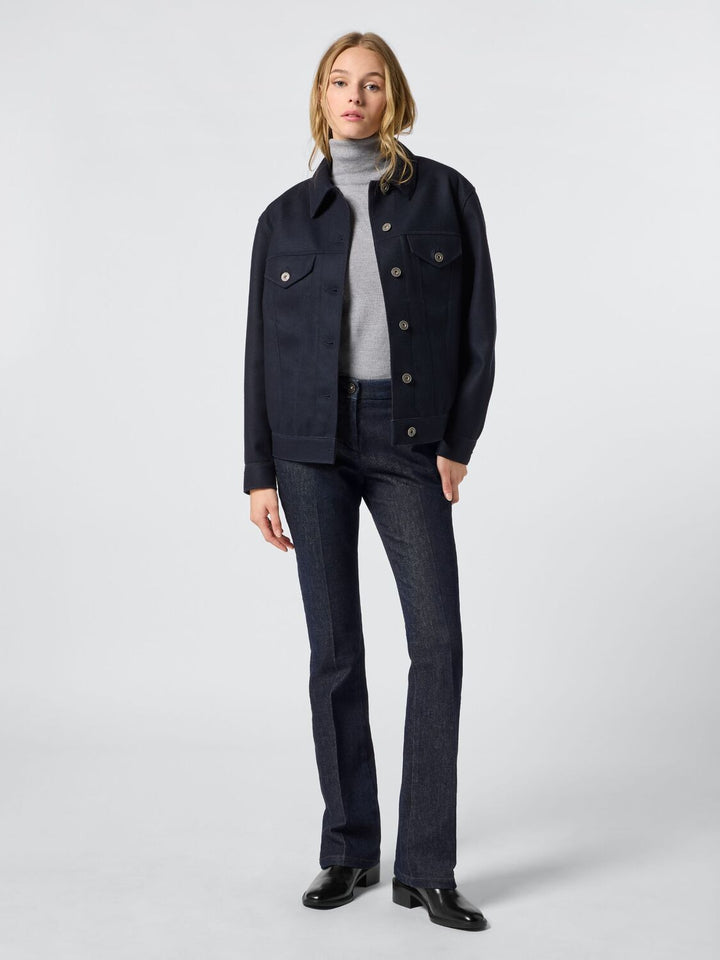 Jacob Cohen Inez katoen-lyocell jeans-79% katoen, 20% lyocell, 1% spandex-DAMES BROEKEN-Blauw