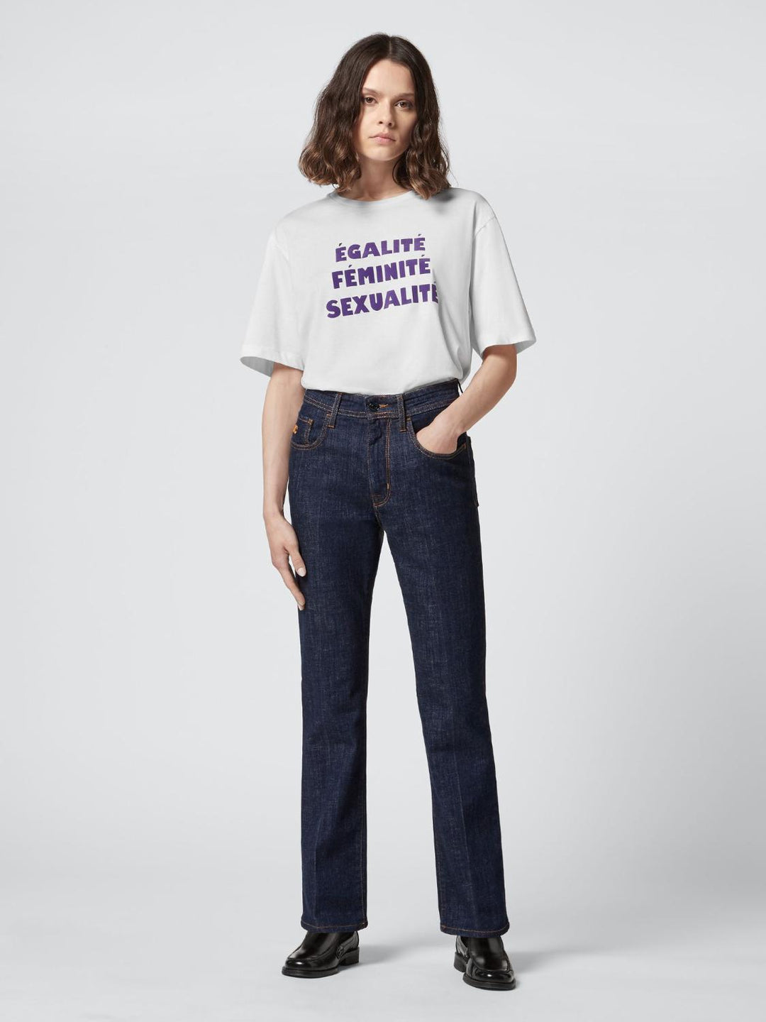 Jacob Cohen KATE straight fit-98% katoen, 2% elasthaan-DAMES BROEKEN-Blauw