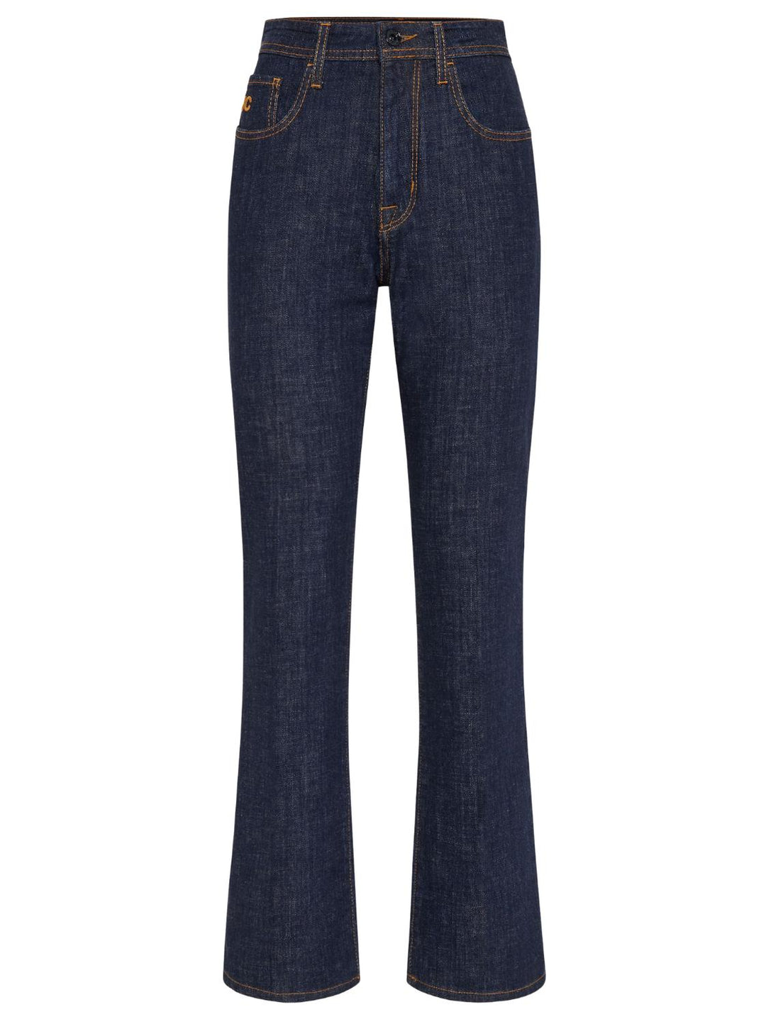 Jacob Cohen KATE straight fit-98% katoen, 2% elasthaan-DAMES BROEKEN-Blauw