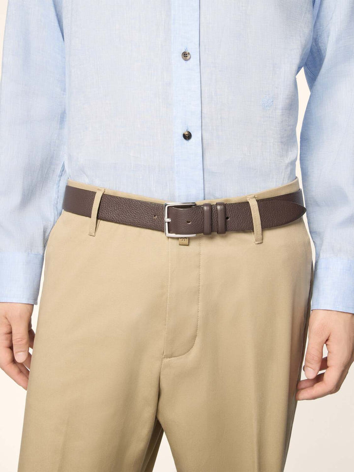 Jacob Cohën Leren Riem – Bruin-100% leer-HEREN SCHOENEN & RIEMEN-Bruin