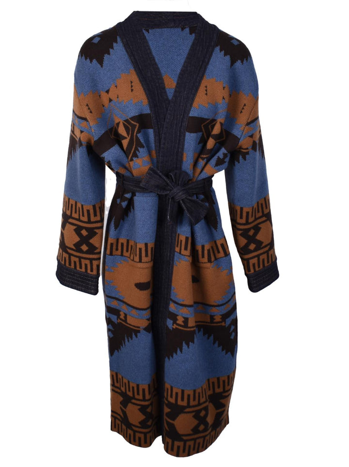 Jacob Cohen manteljas-64% wol, 33% wol, 3% kashmier-DAMES JASSEN & JACKS-Blauw