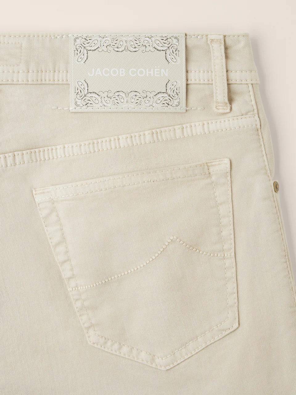 Jacob Cohën Nick jeans – Beige-89% katoen, 8% polyester, 3% elastaan-HEREN BROEKEN-Beige