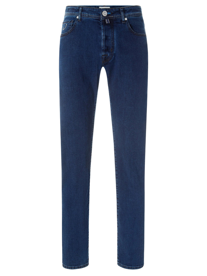 Jacob Cohën Nick Jeans – Blauw-81% katoen, 11% lyocell, 6% elastomultiester, 2% elasthaan-HEREN BROEKEN-Blauw