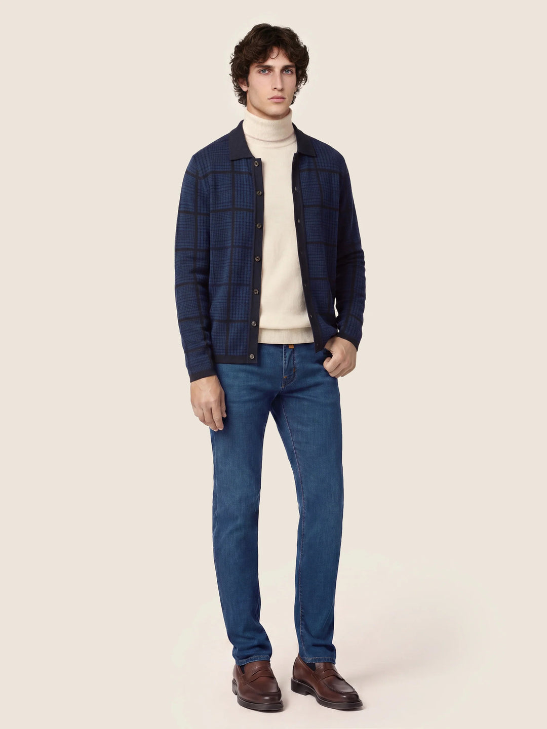 Jacob Cohën Nick Jeans – Blauw-81% katoen, 11% lyocell, 6% elastomultiester, 2% elasthaan-HEREN BROEKEN-Blauw