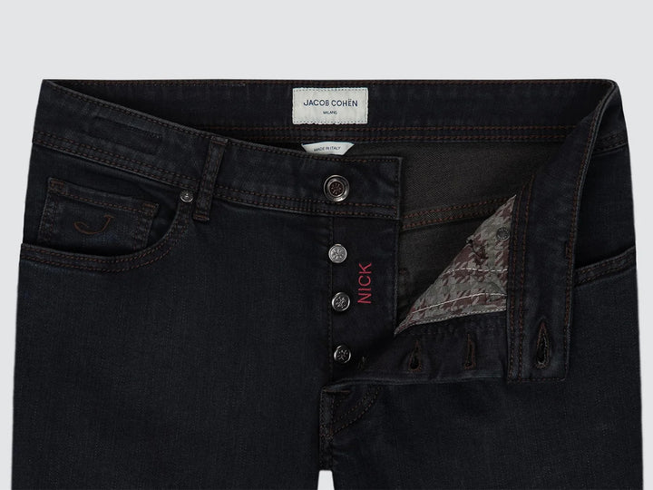 Jacob Cohën Nick Jeans – Blauw-92% katoen, 6% elastomultiester, 2% elasthaan-HEREN BROEKEN-Blauw