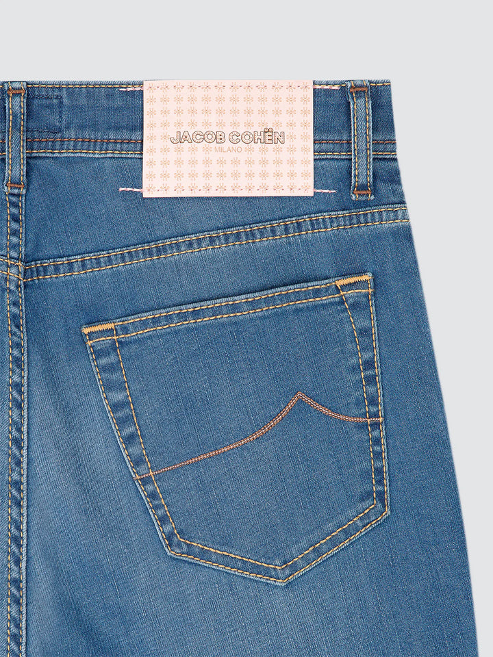 Jacob Cohën Nick Jeans – Blauw-98% katoen, 2% elastaan-HEREN BROEKEN-Blauw