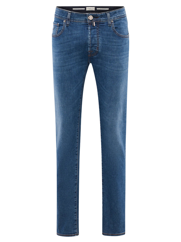 Jacob Cohën Nick LTD Jeans – Blauw-92% katoen, 6% elastomultiester, 1% elastaan-HEREN BROEKEN-Blauw