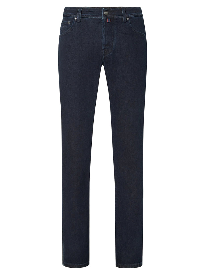 Jacob Cohën Nick Slim 5‑Pocket Jeans – Blauw-81% katoen, 11% lycra, 6% elastisch polyamide, 2% elastaan-HEREN BROEKEN-Blauw