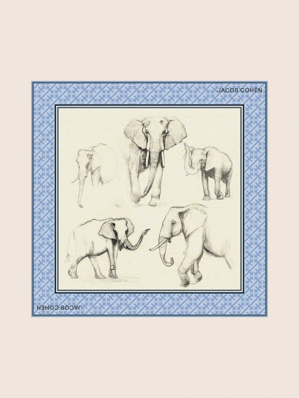 Jacob Cohën Nick slim fit 5 pocket – Blauw-92% katoen, 6% elastisch polyamide, 2% elastaan-HEREN BROEKEN-Blauw