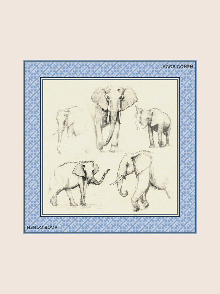 Jacob Cohën Nick slim fit 5 pocket – Blauw-92% katoen, 6% elastisch polyamide, 2% elastaan-HEREN BROEKEN-Blauw