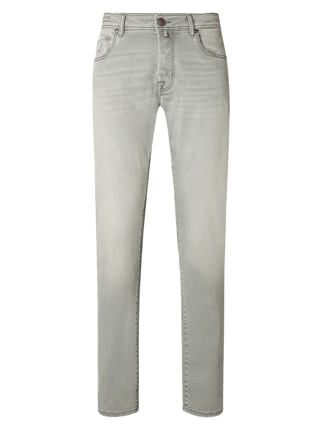 Jacob Cohën Nick slim fit 5 pocket – Grijs-92% katoen, 6% elastisch polyamide, 2% elastaan-HEREN BROEKEN-Grijs