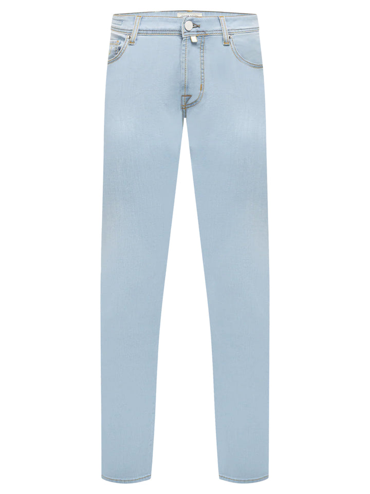 Jacob Cohën Nick Slim Jeans – Blauw-66% katoen, 20% polyester, 12% lyocell, 2% elastaan-HEREN BROEKEN-Blauw