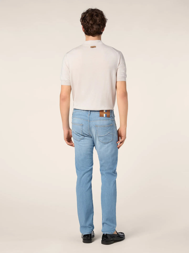 Jacob Cohën Nick Super Slim-Fit Jeans – Lichtblauw-90% Katoen<br />8%Polyester<br />2%Elastaan<br />-HEREN BROEKEN-Blauw