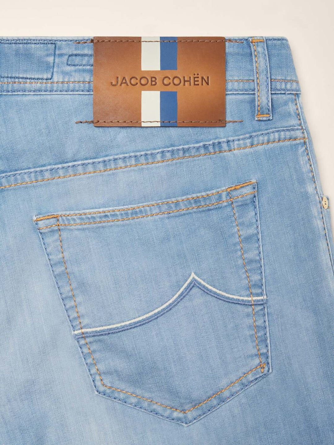 Jacob Cohën Nick Super Slim-Fit Jeans – Lichtblauw-90% Katoen<br />8%Polyester<br />2%Elastaan<br />-HEREN BROEKEN-Blauw