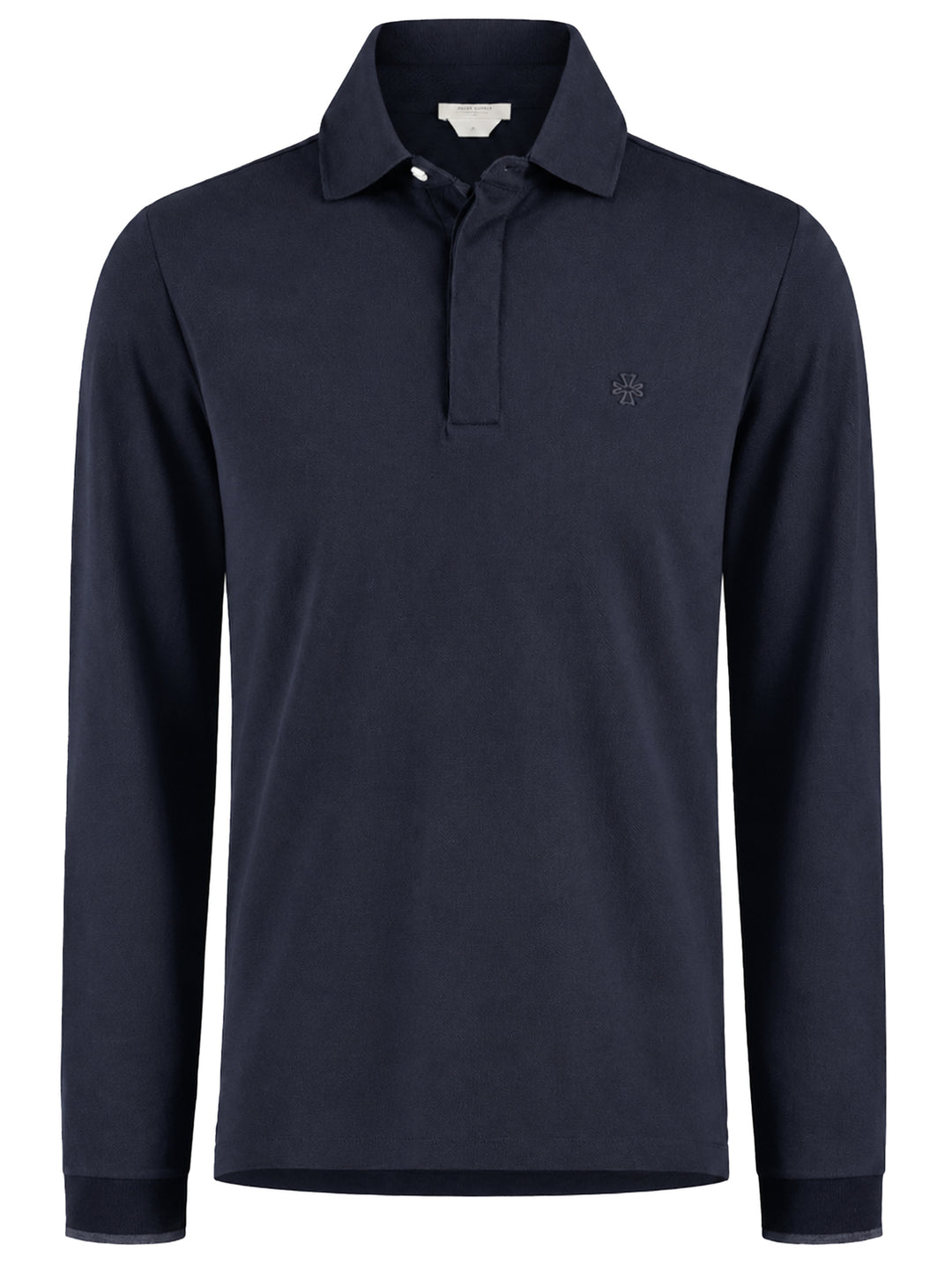 Jacob Cohën Polo met Lange Mouwen – Blauw-100% katoen-HEREN POLO'S & T-SHIRTS-Blauw