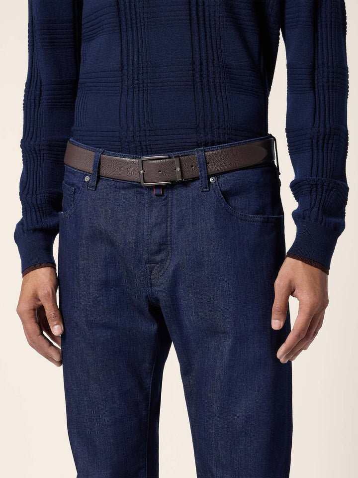 Jacob Cohën Reversible Leren Riem – Bruin-100% leer-HEREN SCHOENEN & RIEMEN-Bruin
