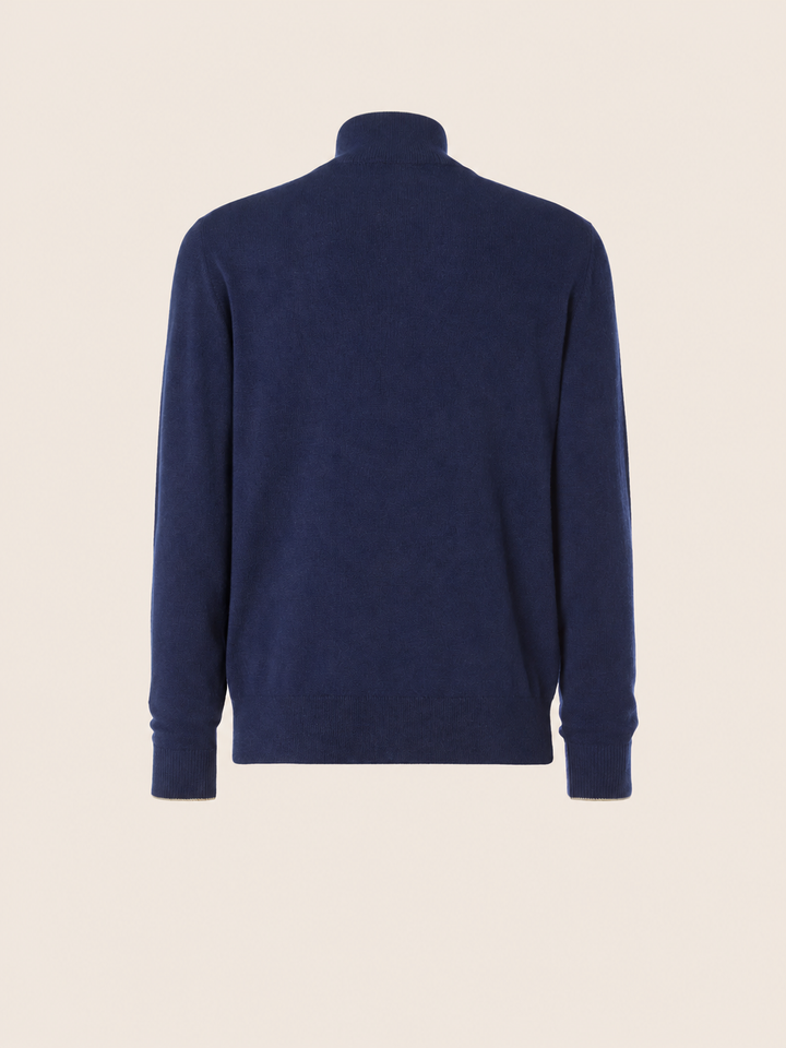 Jacob Cohën Wol Cashmere Vest – Blauw-90% wol, 10% kasjmier-HEREN TRUIEN & VESTEN-Blauw