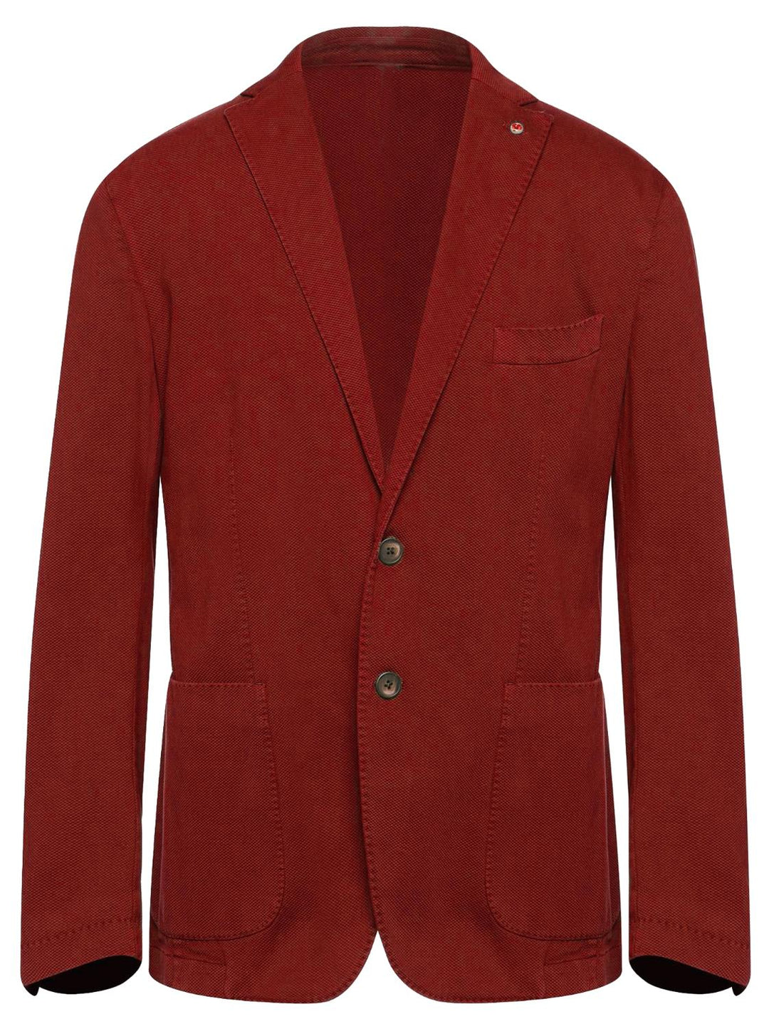 Jerry Key colbert rood-97% katoen, 3% elasthaan-HEREN PAKKEN & COLBERTS-Rood