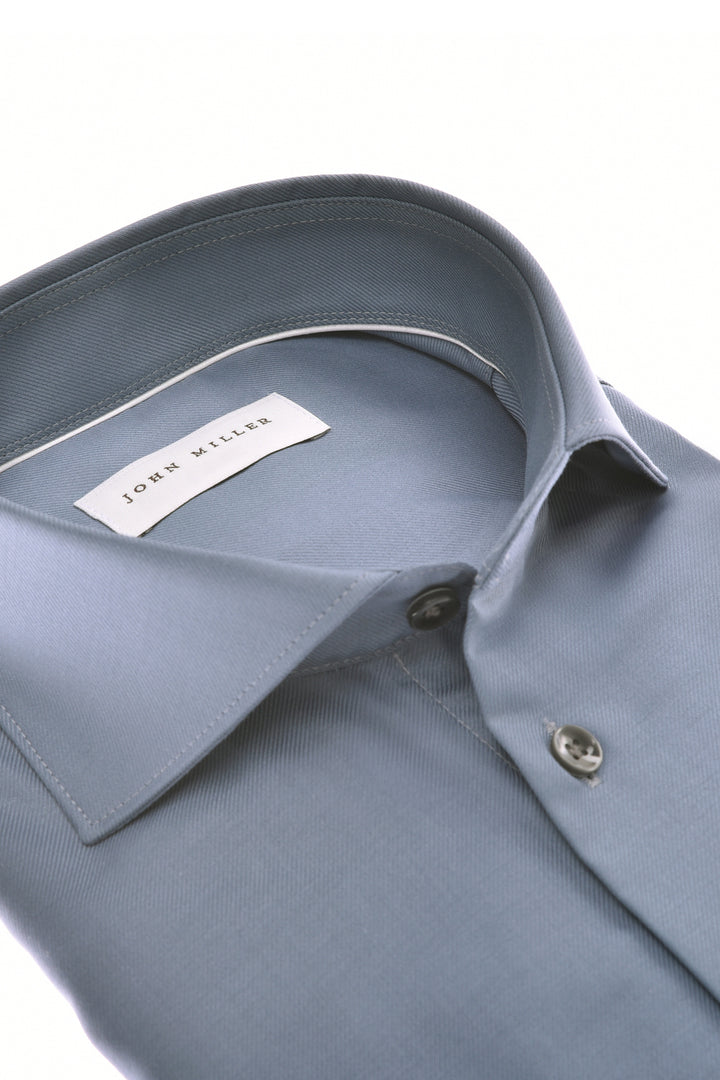John Miller Business Shirt – Blauw-100% katoen-HEREN SHIRTS-Blauw