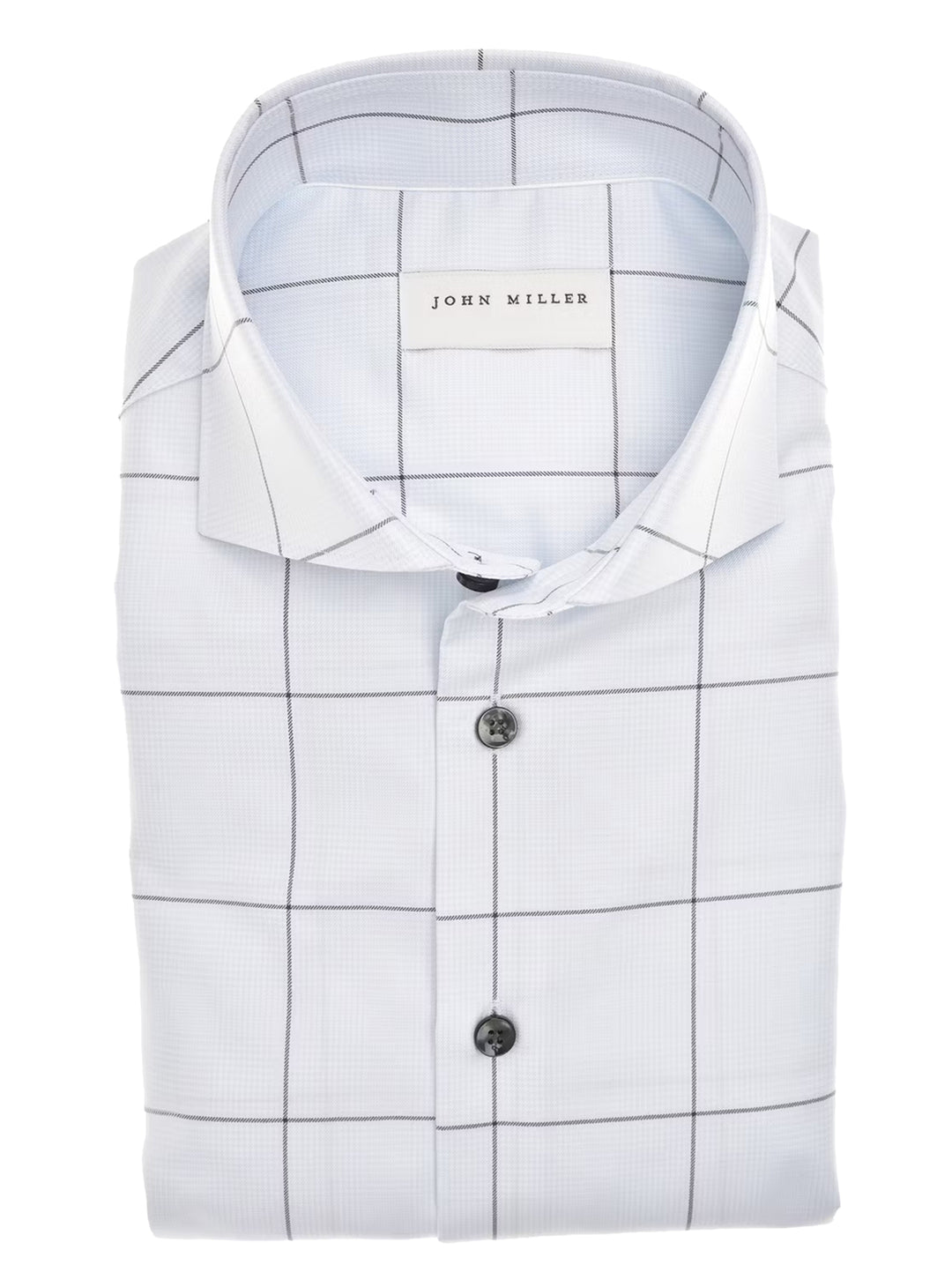 John Miller Business Shirt Blauw-100% katoen-HEREN SHIRTS-Blauw