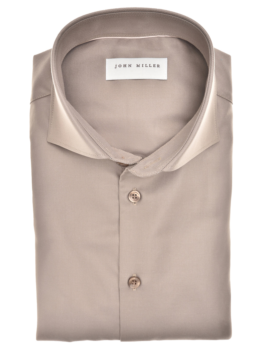 John Miller Business Shirt – Bruin-100% katoen-HEREN SHIRTS-Bruin