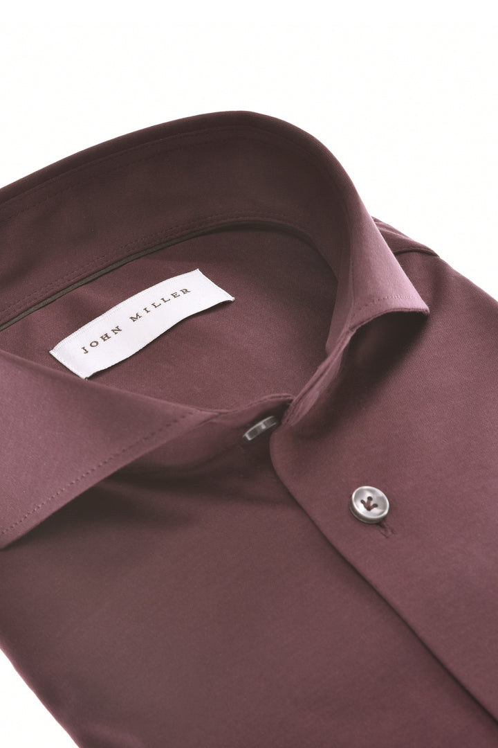 John Miller Business Shirt Rood-100% katoen-HEREN SHIRTS-Rood