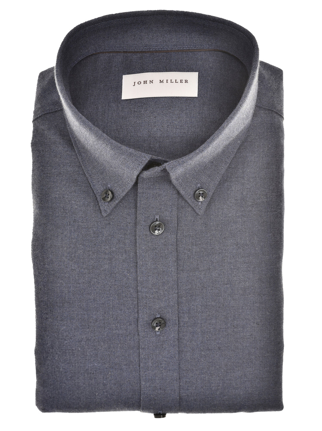 John Miller Casual Shirt – Blauw-100% katoen-HEREN SHIRTS-Blauw