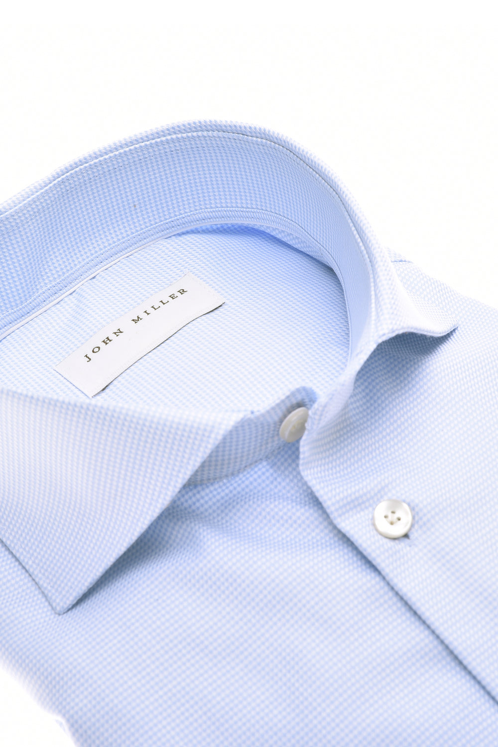 John Miller Extra Long Sleeve Business Shirt-100% katoen-HEREN SHIRTS-Blauw