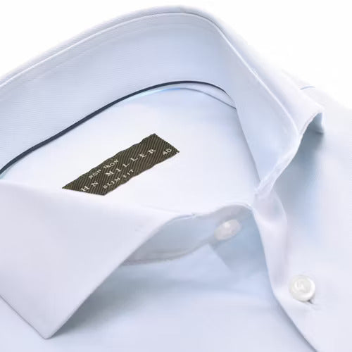 John Miller NOS overhemd slim fit -100% katoen-HEREN SHIRTS-Blauw