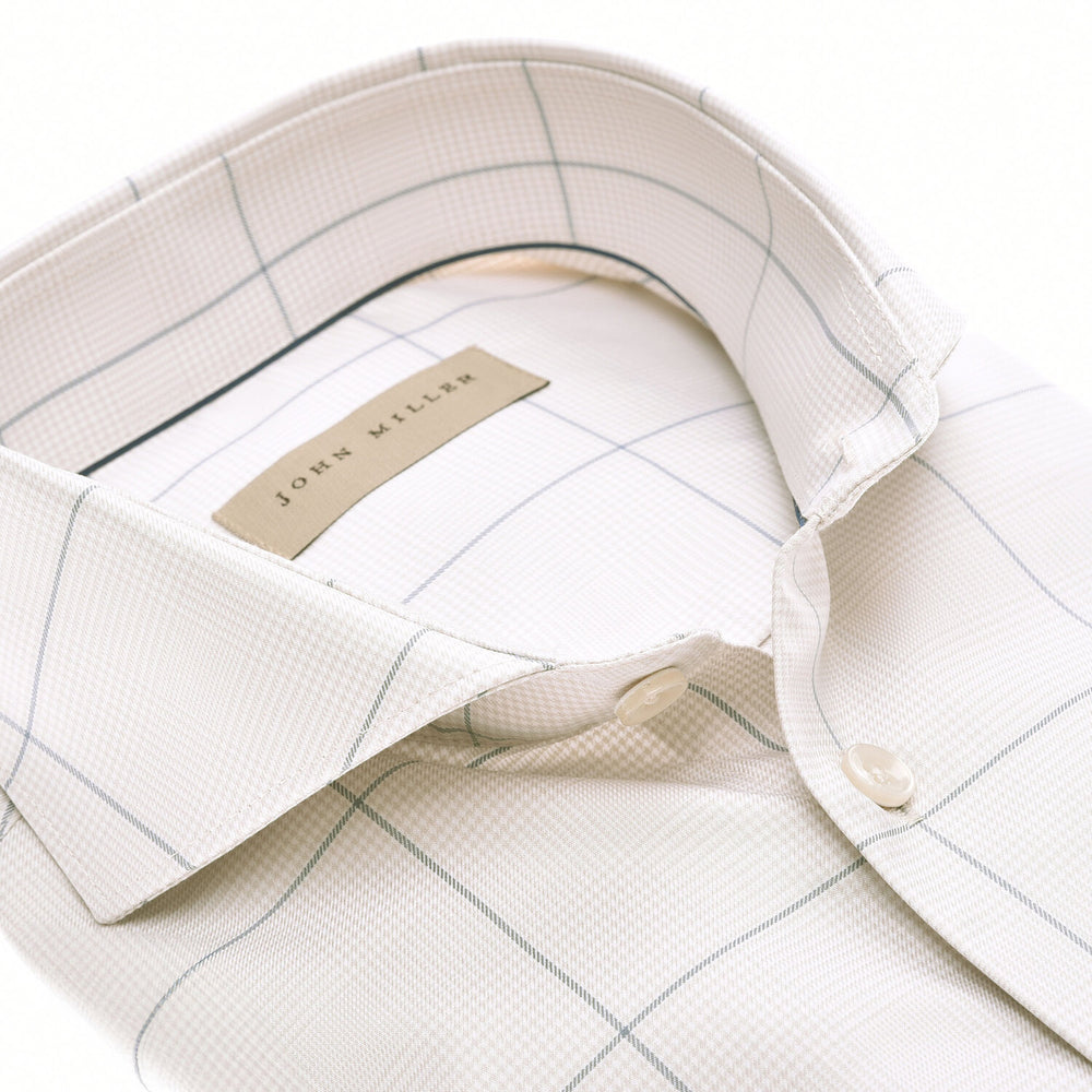 John Miller overhemd tailored ft -100% katoen<br />-HEREN SHIRTS-Grijs