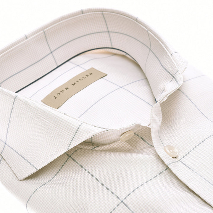 John Miller overhemd tailored ft -100% katoen<br />-HEREN SHIRTS-Grijs