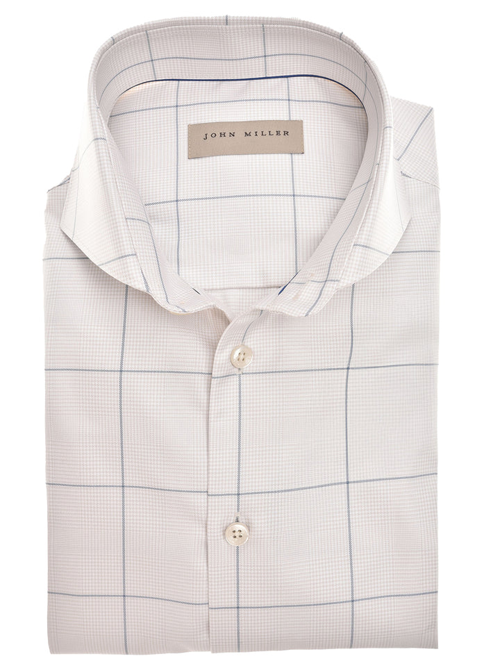 John Miller overhemd tailored ft -100% katoen<br />-HEREN SHIRTS-Grijs