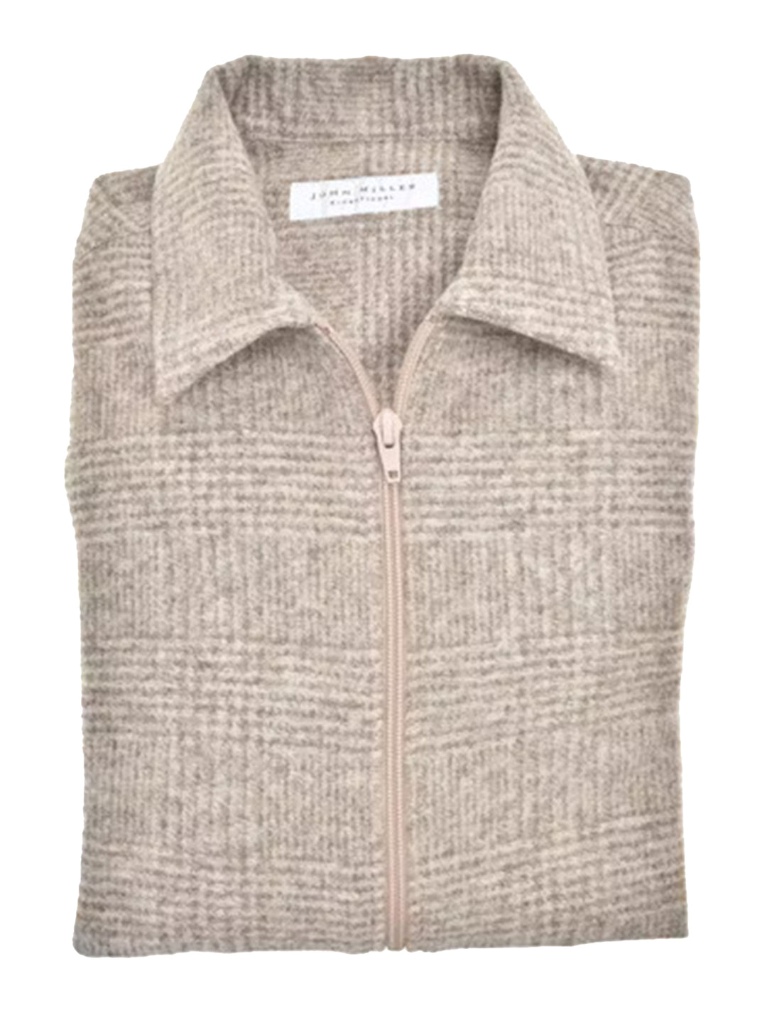 John Miller overshirt-54% polyamide, 24% wol, 22% polyester-HEREN SHIRTS-Bruin