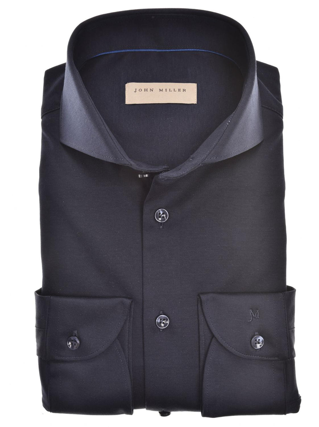 John Miller shirt Slim fit-100% katoen-HEREN SHIRTS-Blauw