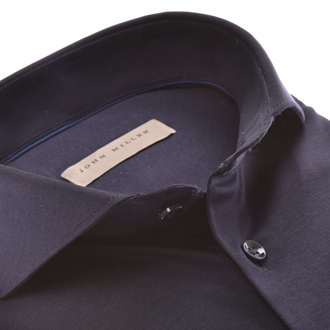 John Miller shirt Slim fit-100% katoen-HEREN SHIRTS-Blauw