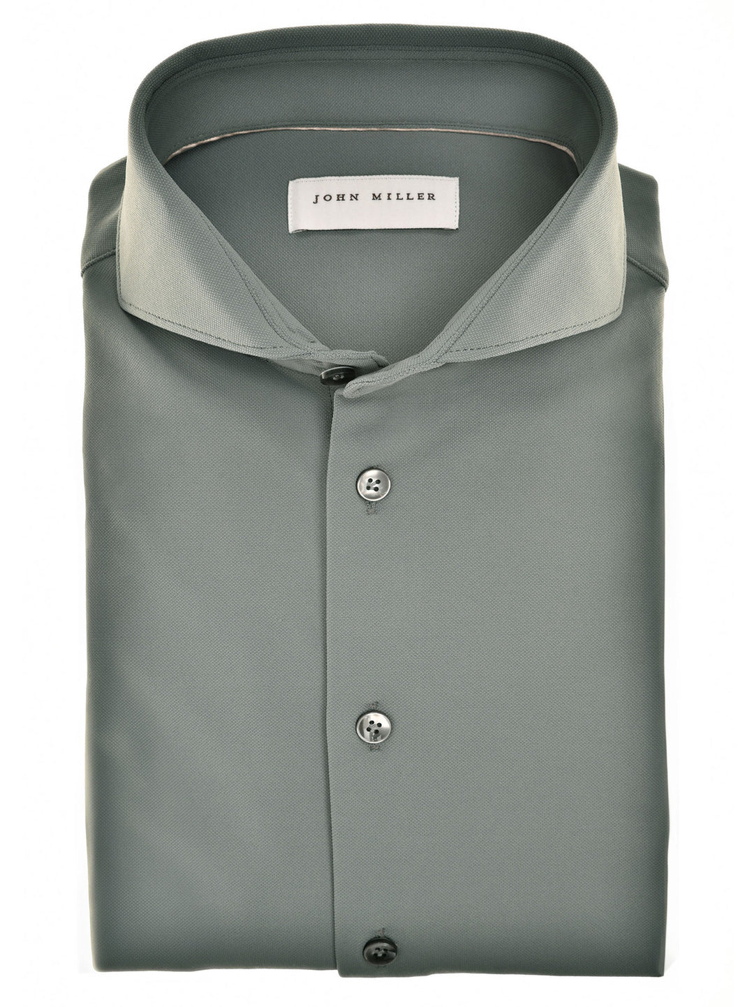 John Miller Slim Fit – Grijs-89% polyamide, 11% elastaan-HEREN SHIRTS-Grijs