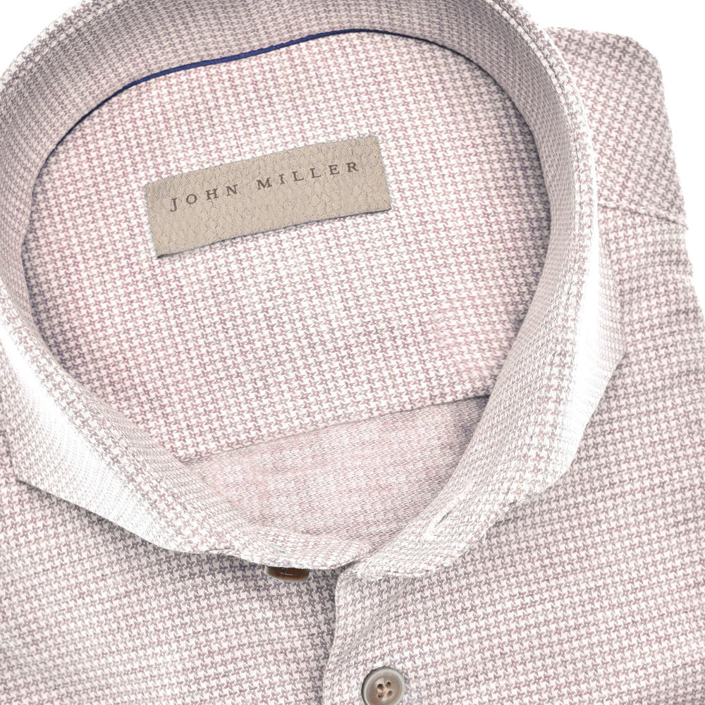 John Miller slim fit overhemd-100% katoen-HEREN SHIRTS-Beige