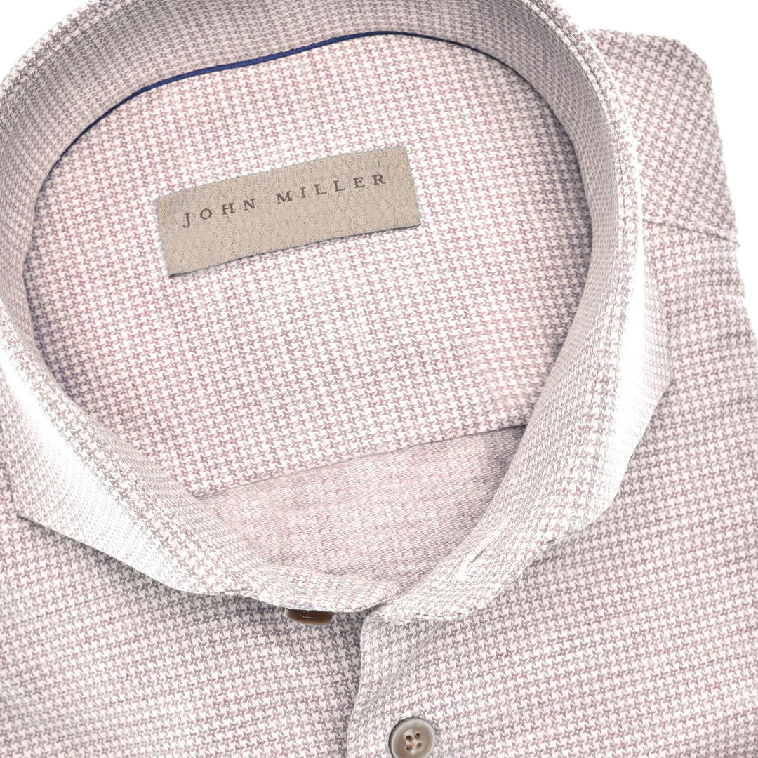 John Miller slim fit overhemd-100% katoen-HEREN SHIRTS-Beige