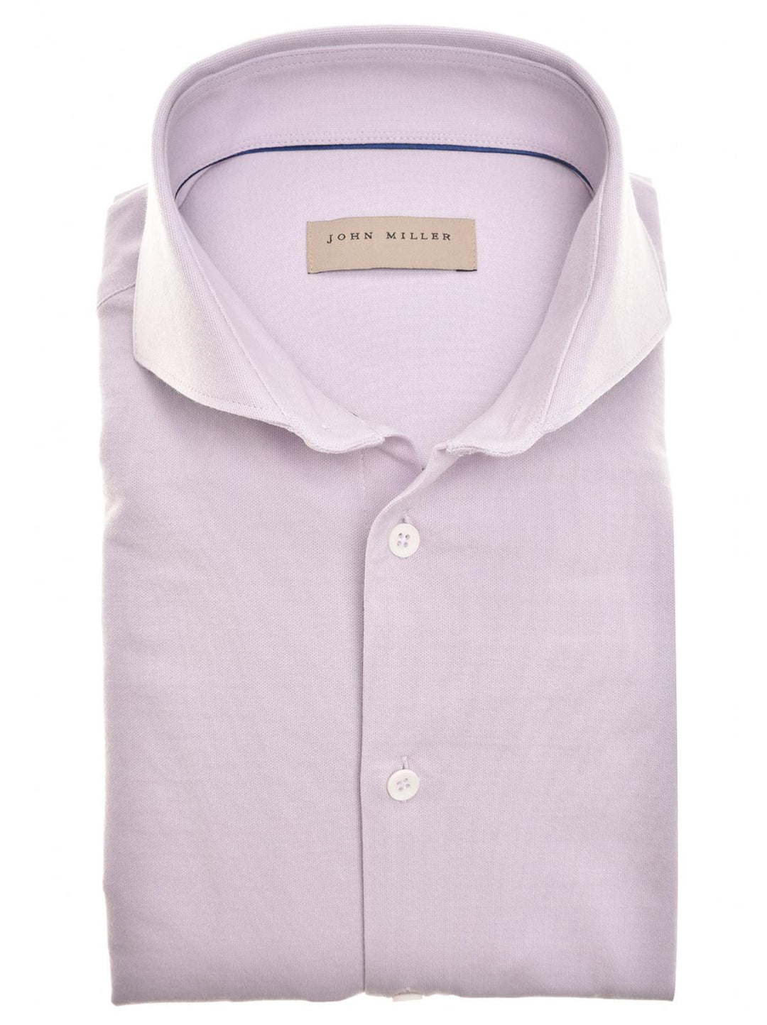 John Miller slim fit overhemd-58% katoen, 29% polyamide, 13% elastaan-HEREN SHIRTS-Paars