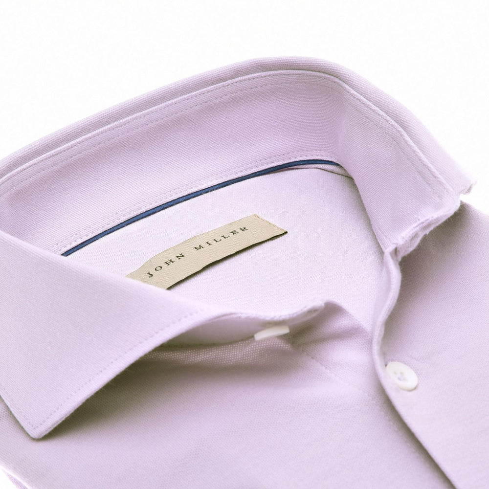 John Miller slim fit overhemd-58% katoen, 29% polyamide, 13% elastaan-HEREN SHIRTS-Paars