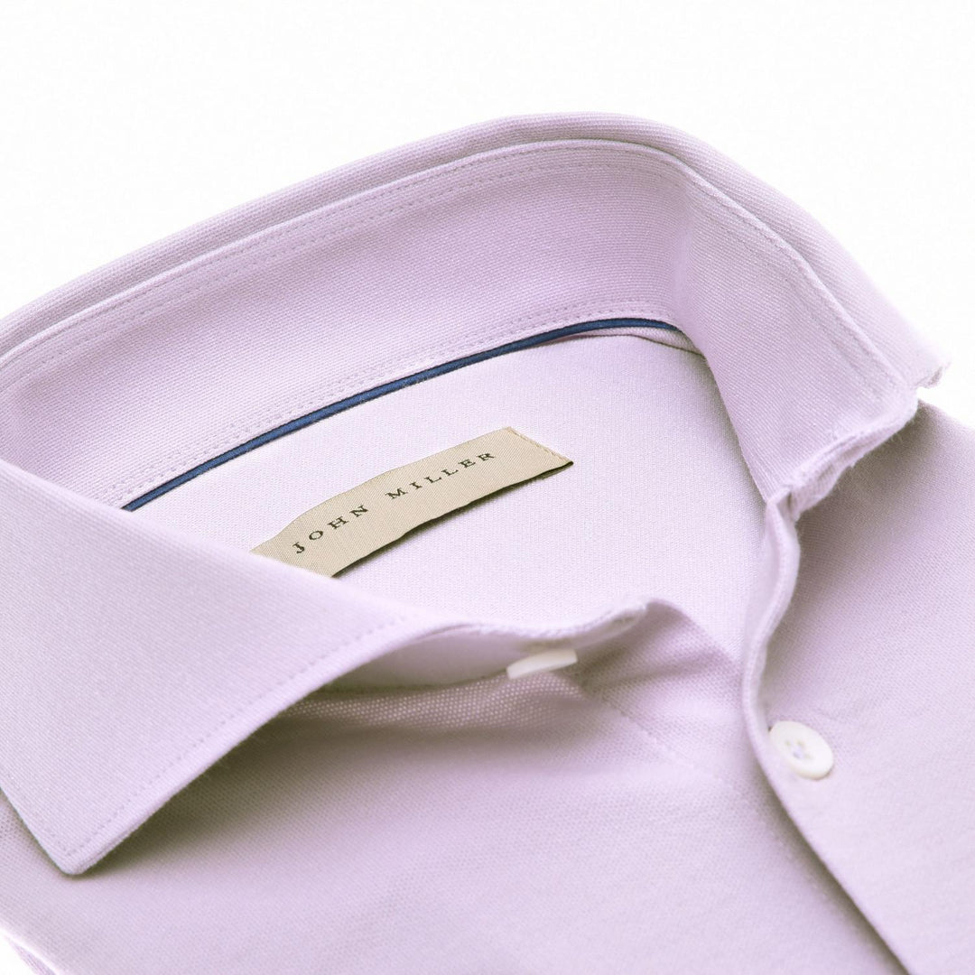 John Miller slim fit overhemd-58% katoen, 29% polyamide, 13% elastaan-HEREN SHIRTS-Paars