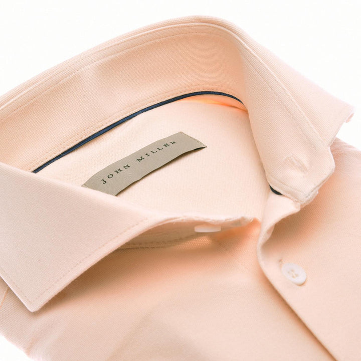 John Miller slim fit overhemd-89% polyamide, 11% elasthaan-HEREN SHIRTS-Oranje