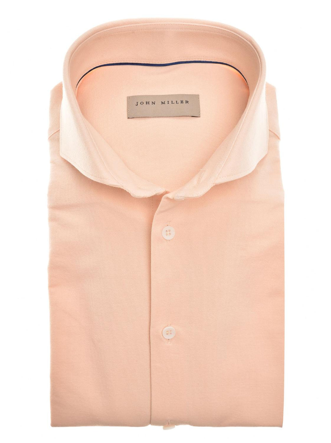 John Miller slim fit overhemd-89% polyamide, 11% elasthaan-HEREN SHIRTS-Oranje